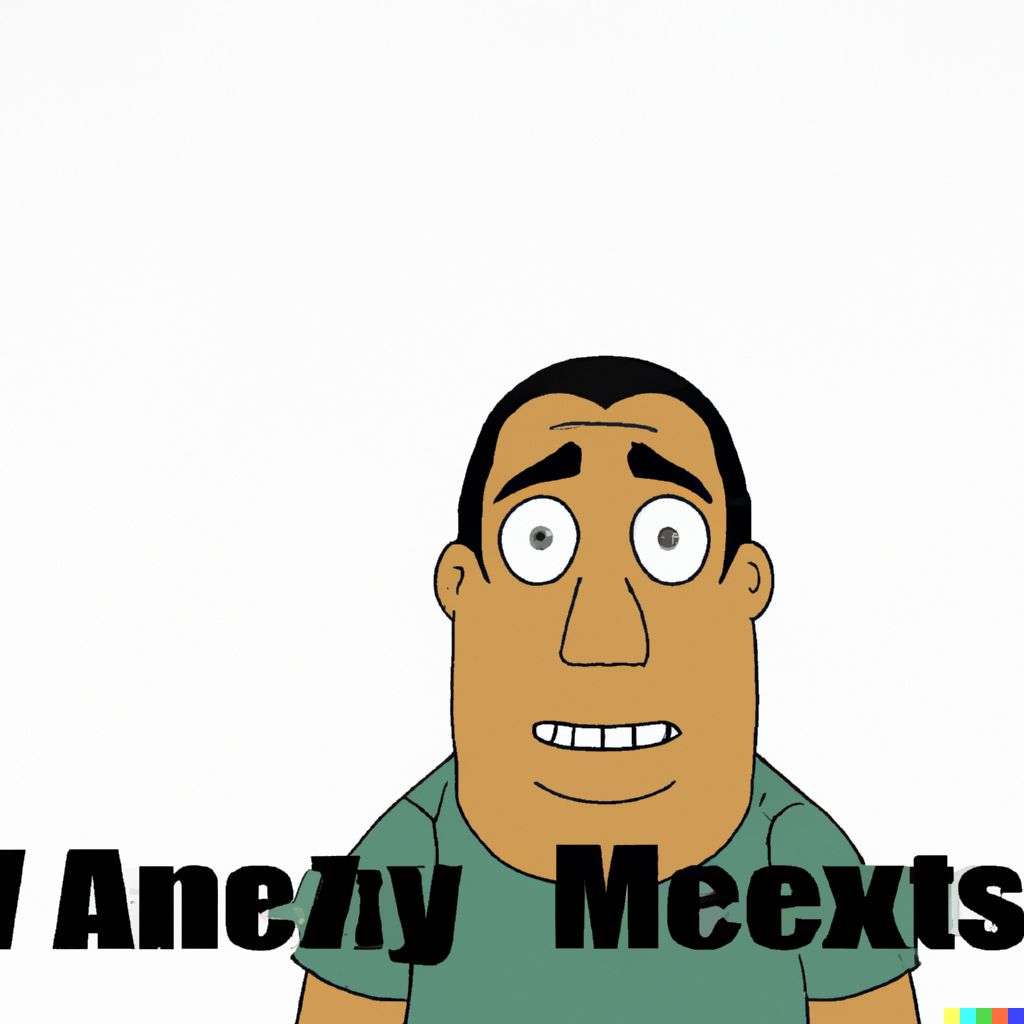 a representation of anxiety, screenshot from Family Guy